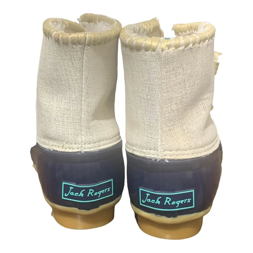 Jack Rogers • Gold‎ Metallic Navy Chloe Duck Boots